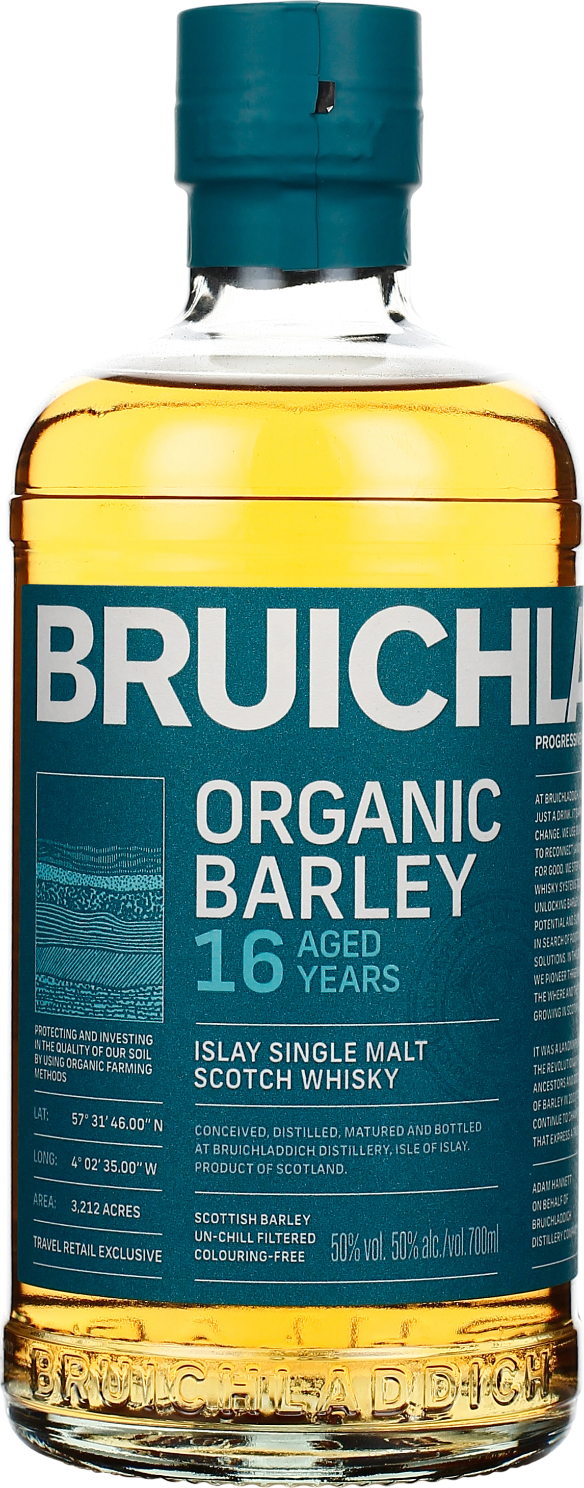 Drankdozijn Bruichladdich 16 years Organic Barley 70CL aanbieding