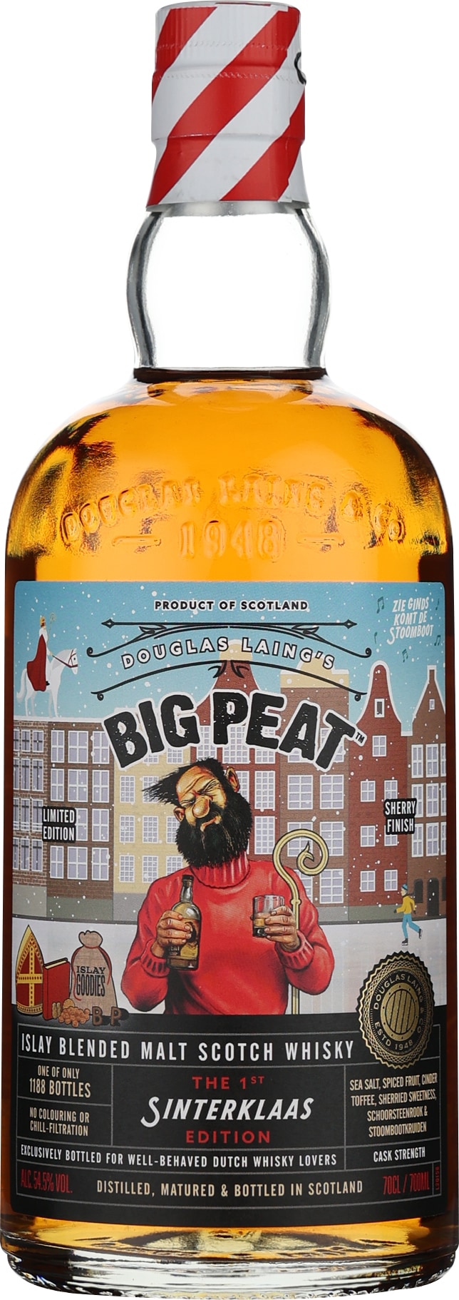 Drankdozijn Douglas Laing's Big Peat Sinterklaas 1st Edition 70CL aanbieding