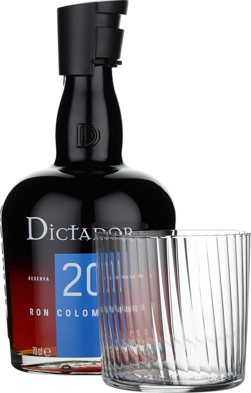 Drankdozijn Dictador 20 years Giftset 70CL aanbieding
