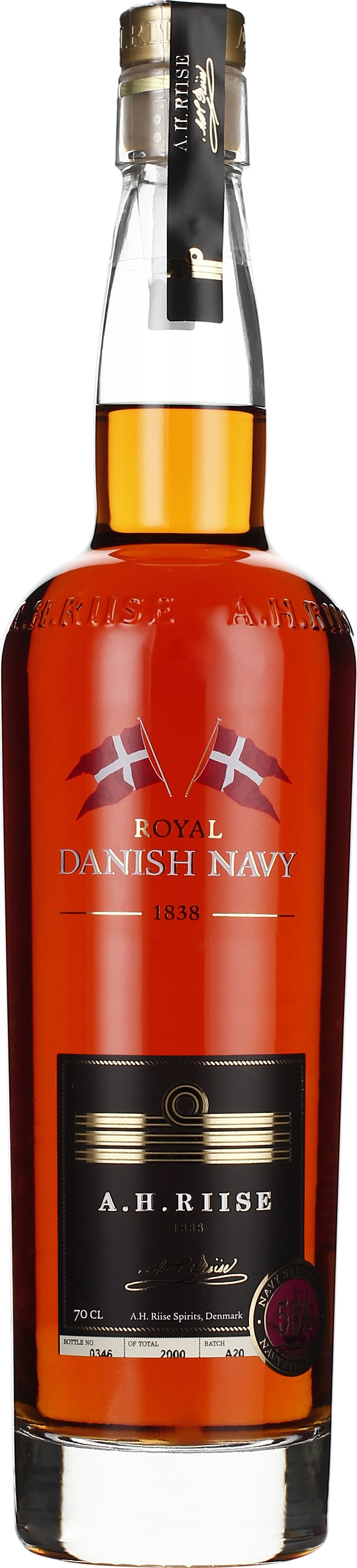 Drankdozijn A.H. Riise Royal Danish Navy Strength 70CL aanbieding