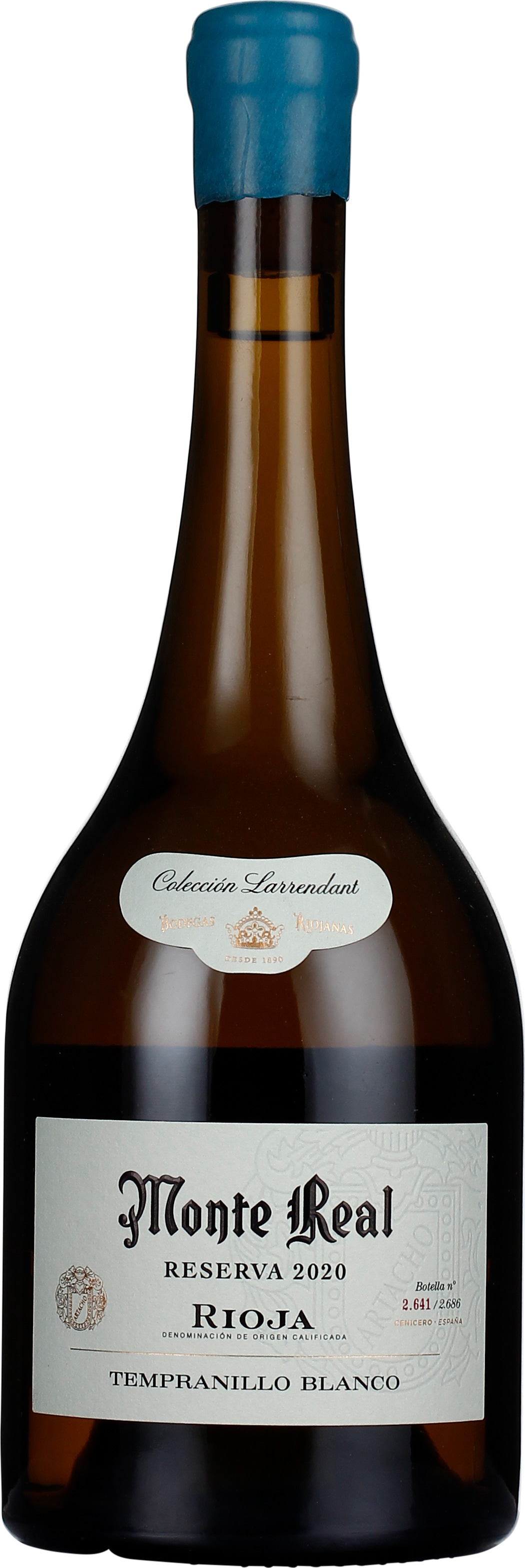Drankdozijn Monte Real Rioja Reserva Tempranillo Blanco Larrendant 75CL aanbieding