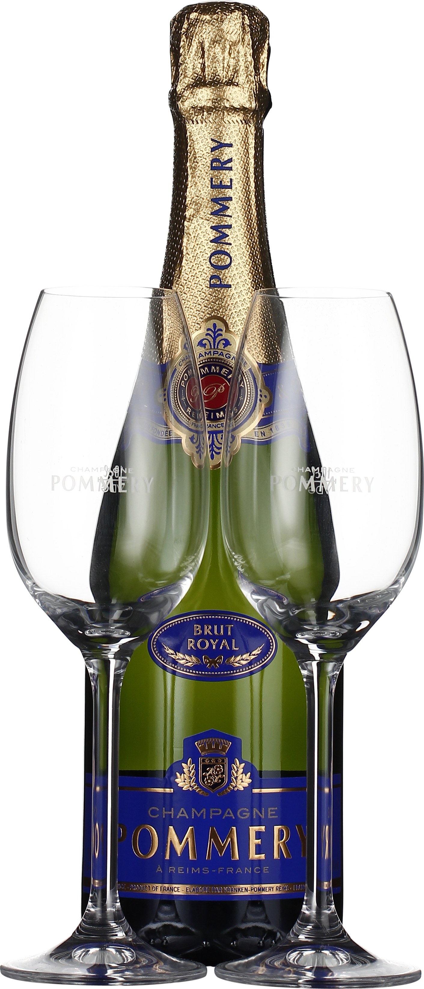 Drankdozijn Pommery Brut Royal Giftset 75CL aanbieding