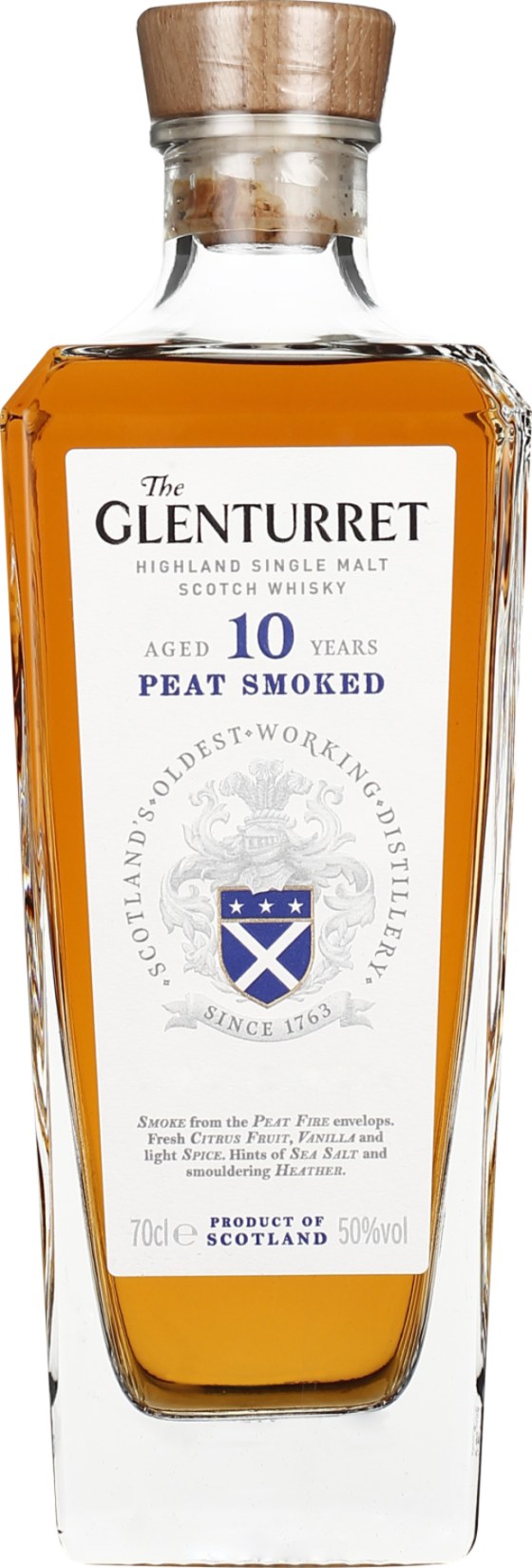 Product afbeelding: Glenturret 10 years Peat Smoked