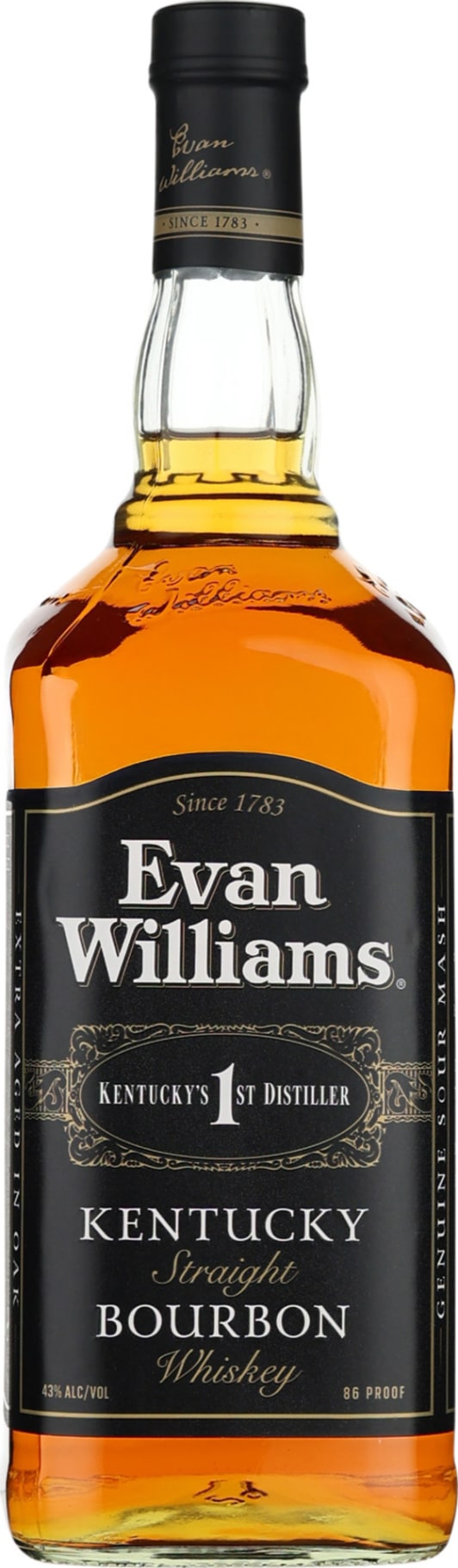 Product afbeelding: Evan Williams Bourbon Black