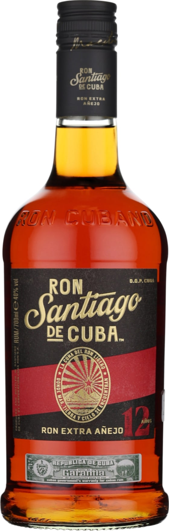 Product afbeelding: Santiago de Cuba 12anos Extra Anejo