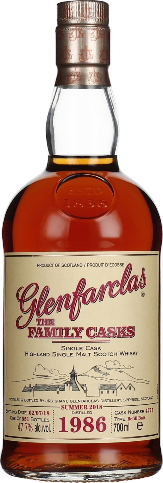 Product afbeelding: Glenfarclas Vintage 1986 Family Casks
