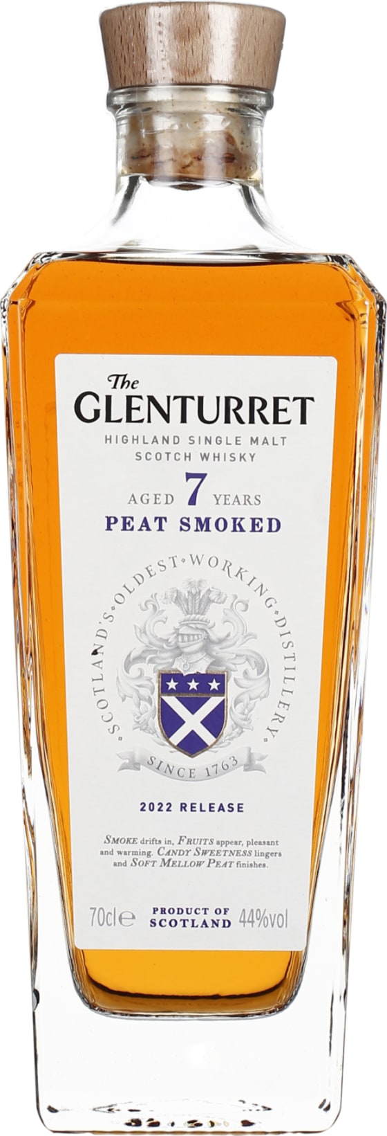 Product afbeelding: Glenturret 7 years Peat Smoked