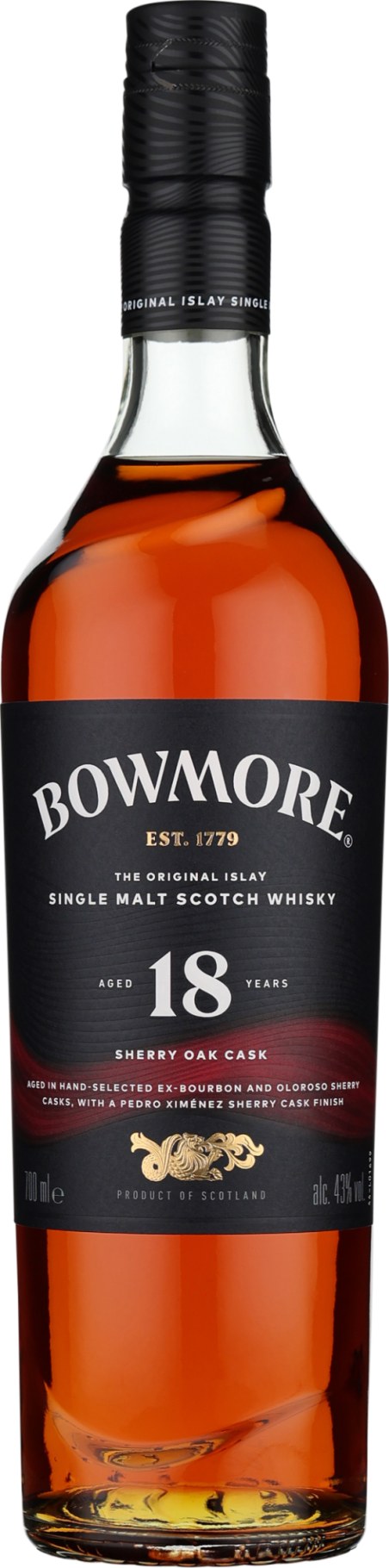 Product afbeelding: Bowmore 18 years Sherry Single Malt