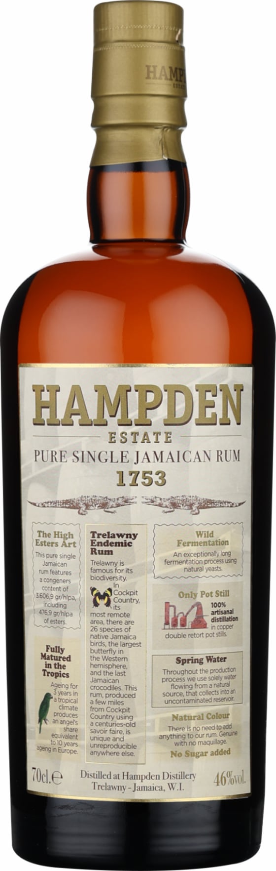 Product afbeelding: Hampden Estate Pure 1753 Jamaican Rum