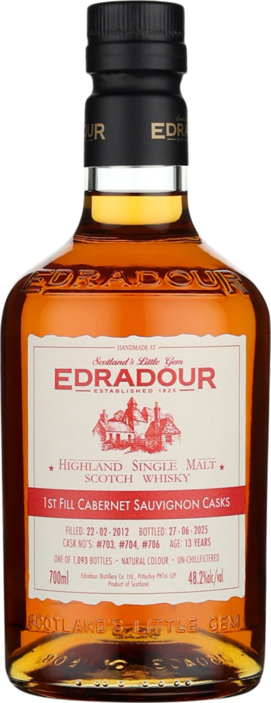 Product afbeelding: Edradour 13 years 2012 Cabernet Sauvignon Casks