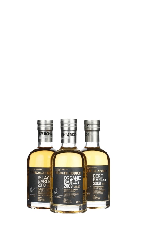 WHISKY Bruichladdich Barley Exploration 50° 3 x 20 cl dans son coffret  cadeau SOURIRE DES SAVEURS, Cave Toulouse / L'Union, liv