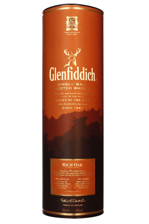 Glenfiddich 14 years Rich Oak 70CL voordelig kopen? | DrankDozijn