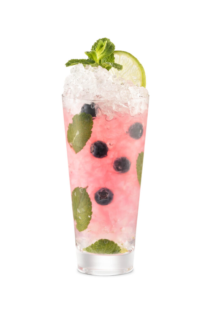 Blueberry Lime Mojito Rum Cocktail