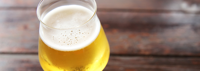 Pilsner is licht van kleur
