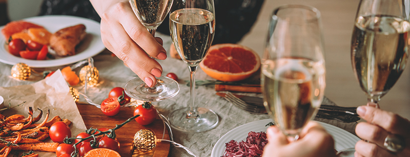 Champagne en eten? Een uitstekende combinatie