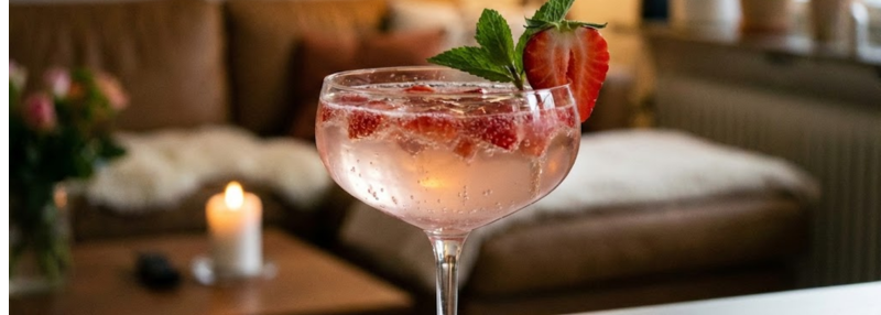 Strawberry love cocktail