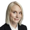 En profilbild av fastighetsmäklare Lovisa Hägermalm