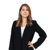 En profilbild av fastighetsmäklare Michaela Bolins