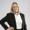 En profilbild av fastighetsmäklare Ann-Christine Bruér