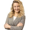 En profilbild av fastighetsmäklare Matilda Kristoffersson