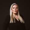 En profilbild av fastighetsmäklare Louise Tygård