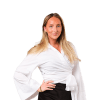 En profilbild av fastighetsmäklare Johanna Fridell