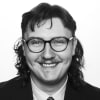 En profilbild av fastighetsmäklare Karl Liljeblad