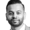 En profilbild av fastighetsmäklare Sebastian Nordtvedt