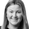 En profilbild av fastighetsmäklare Rebecca Thörnberg
