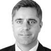 En profilbild av fastighetsmäklare Johan Sörman