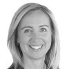 En profilbild av fastighetsmäklare Camilla Levander