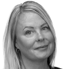 En profilbild av fastighetsmäklare Frida Celind