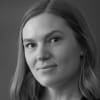 En profilbild av fastighetsmäklare Maria-Therese Hagelberg