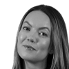 En profilbild av fastighetsmäklare Malin Hoffström