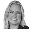 En profilbild av fastighetsmäklare Maria Spaanheden