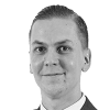 En profilbild av fastighetsmäklare Hannes Koro