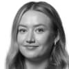 En profilbild av fastighetsmäklare Hanna Dahlberg