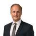 En profilbild av fastighetsmäklare Gabriel Augustsson