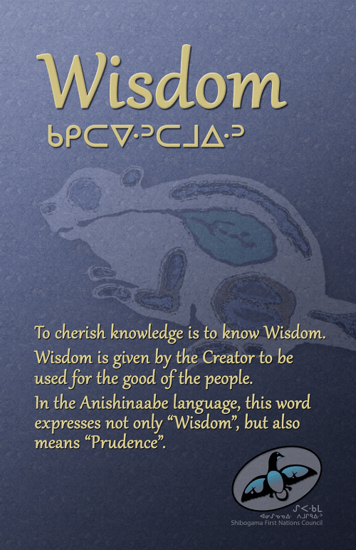 Seven Grandfather Teachings poster: Wisdom