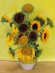 Sunflowers (after Van Gogh), ©Karin Borghouts, 2018, archival pigment print, 95 x 73 cm.