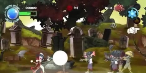 Capture de l'écran Twin Blades, un jeu XBox Live Arcade porté sur Windows Phone en environ deux semaines