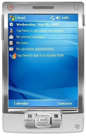 Windows Mobile 5.0 Macallan (fin 2004) : l’interface de Windows Mobile était pensée pour la productivité bureautique et rien d’autre