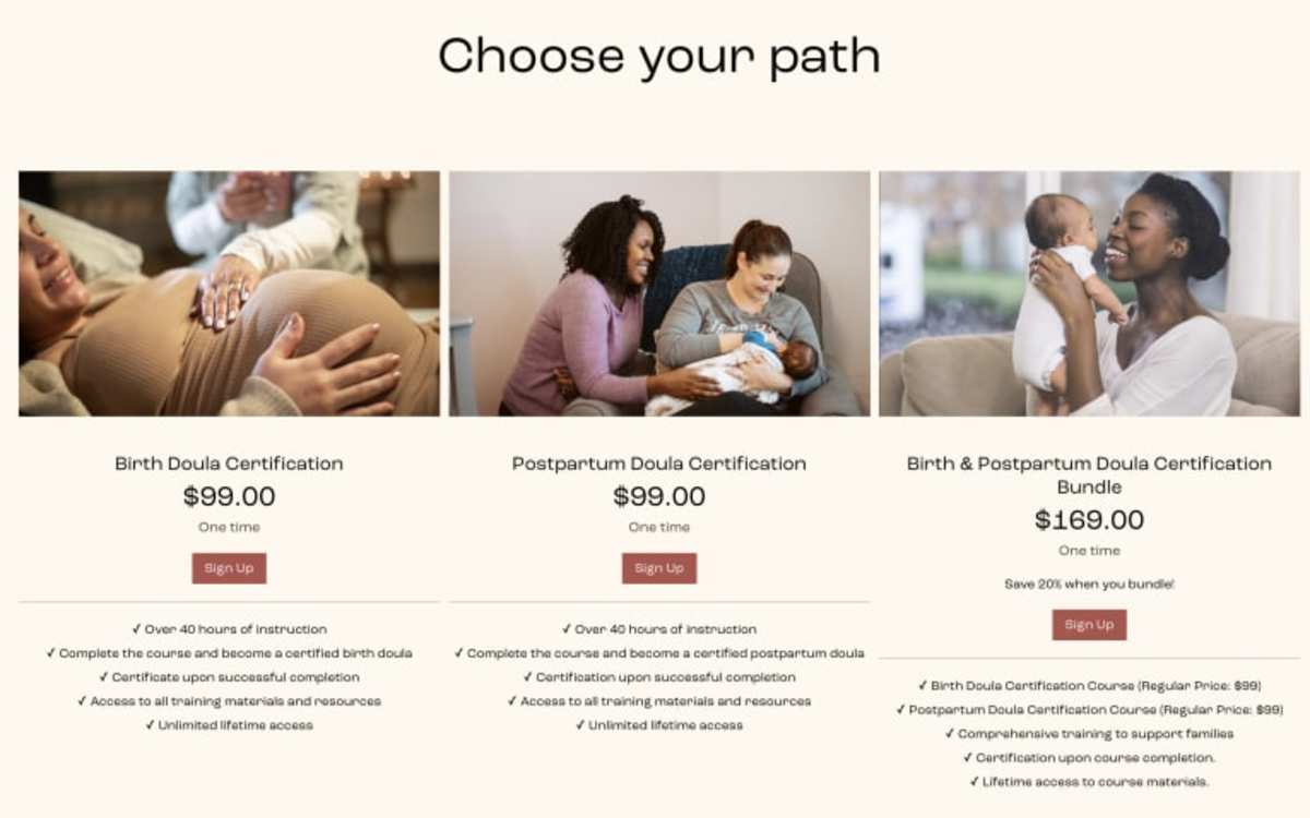 DNT Network Doula Certification