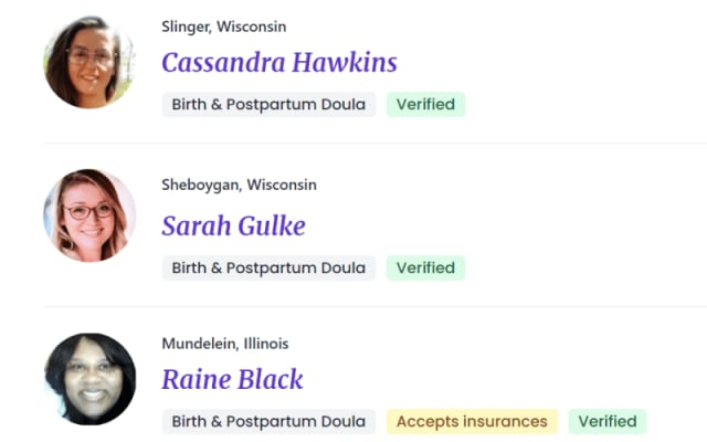 Doula in Milwaukee, WI