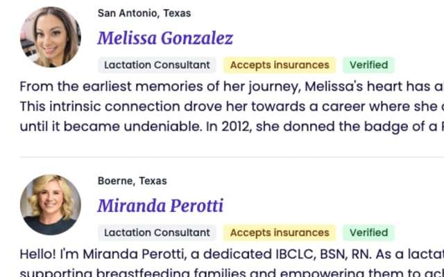 Find a Lactation Consultant Near Me in San Antonio, TX