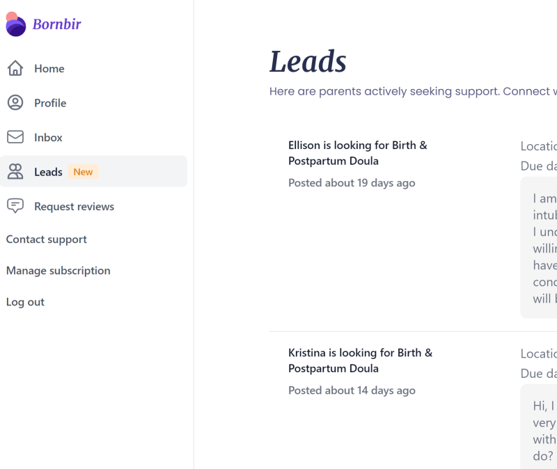 Bornbir Provider Portal