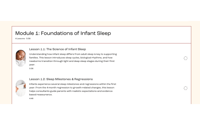 Infant Sleep Consultant Certification