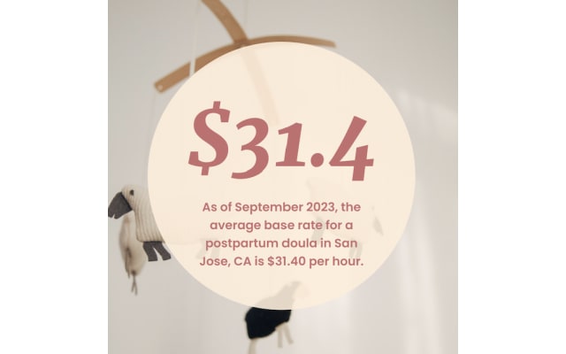 postpartum doula cost in San Jose, San Francisco Bay Area