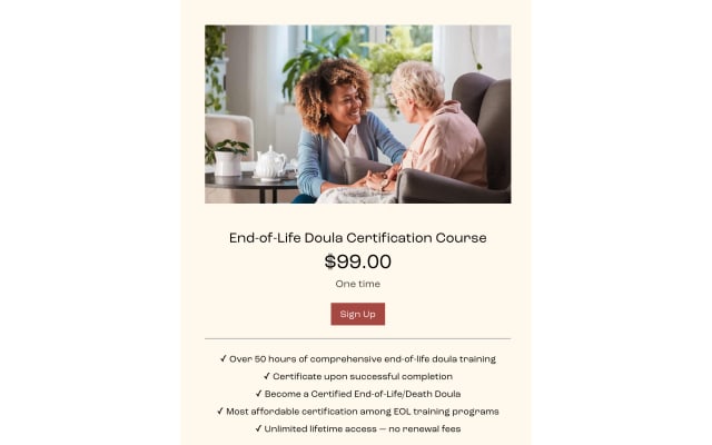 DNT Network Death Doula/End-of-Life Doula Certification Course