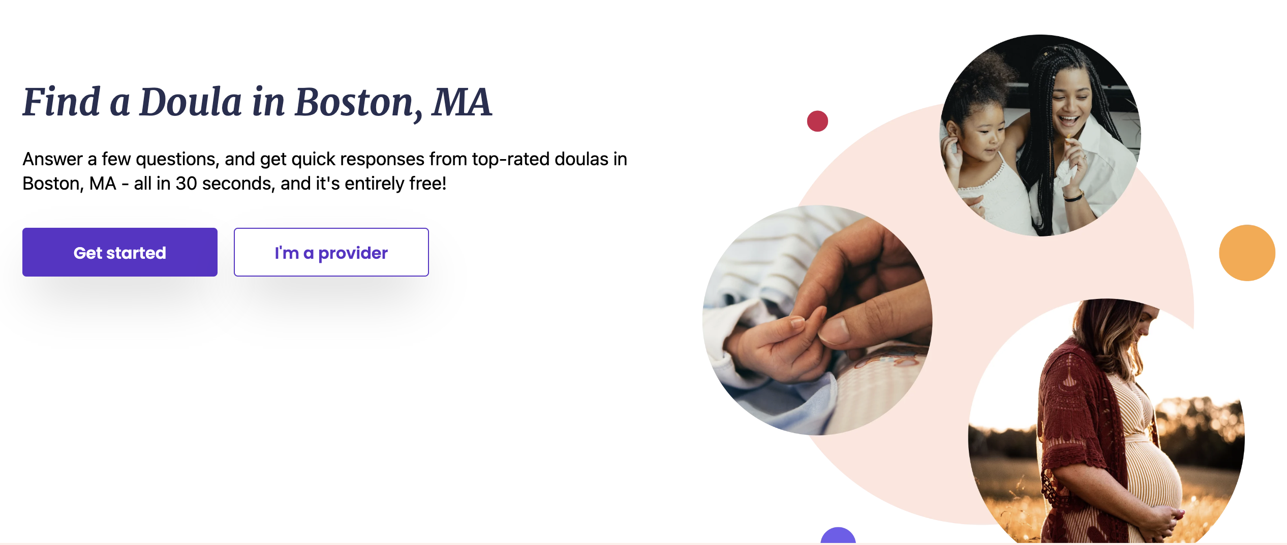Find a Doula near Boston, MA